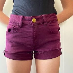 American Eagle High Rise Shortie Shorts